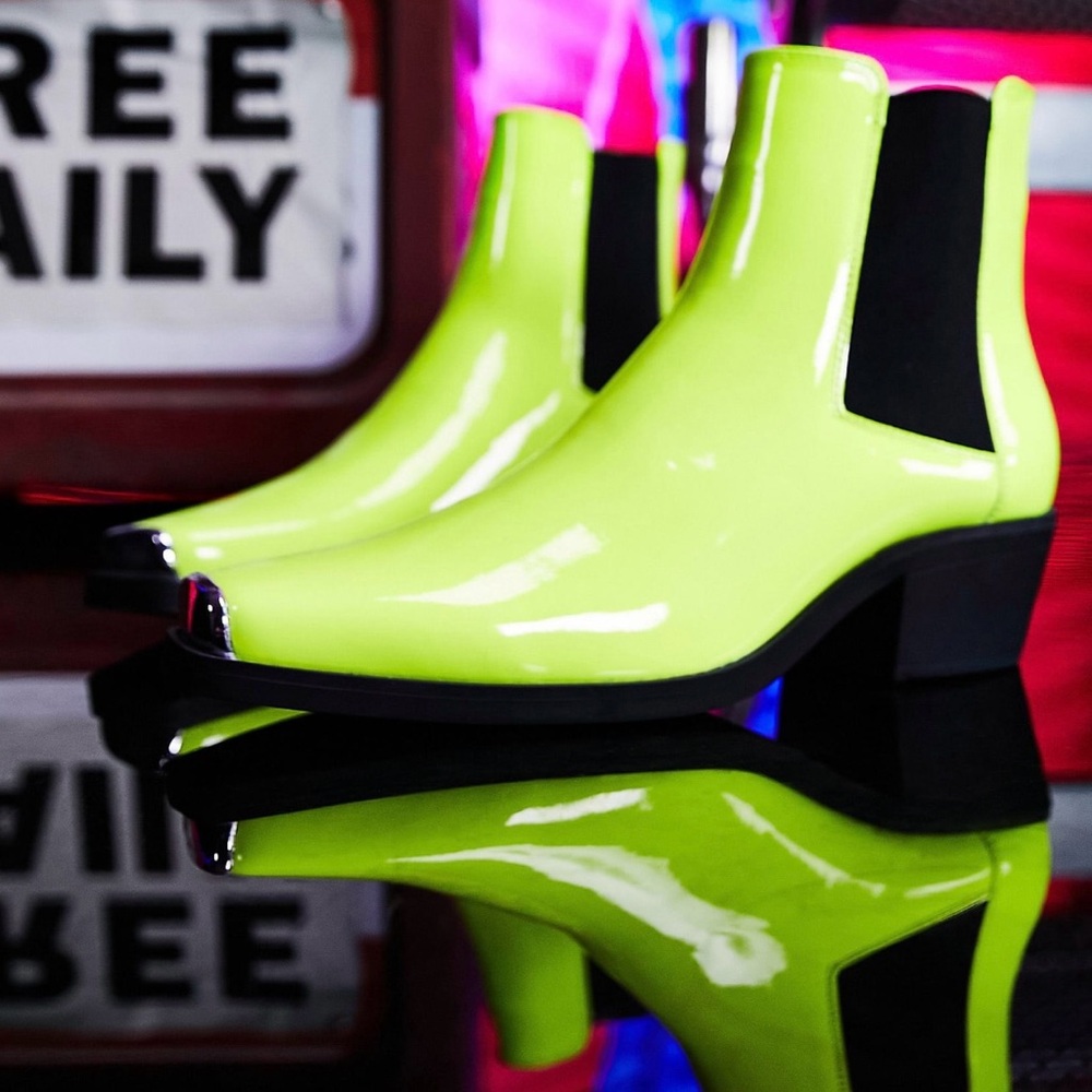 Cuban heel boots for men